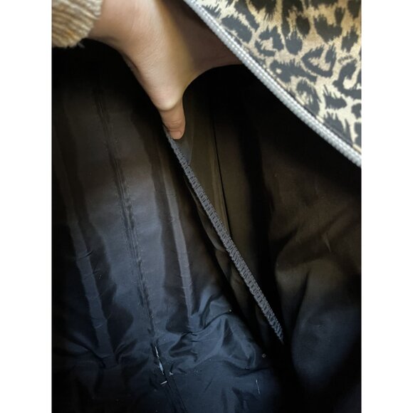 Victorias Secret PINK Leopard Print Rolling Suitcase Adjustable Handle - Picture 9 of 12